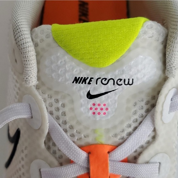 Nike Renew Run White Pink Blast CT1430-100 Size 7.5 - Picture 6 of 7